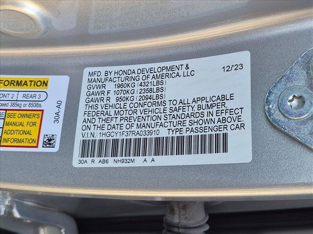 Certified 2024 Honda Accord EX image 24
