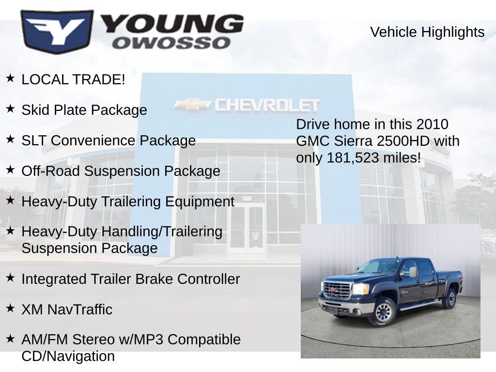 Used 2010 GMC Sierra 2500 SLT w/ SLT Convenience Package AWD/4WD image 8