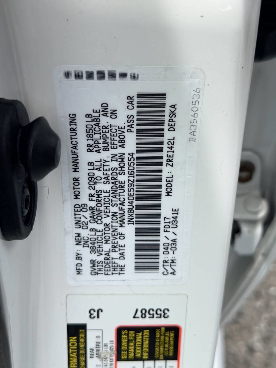 Used 2009 Toyota Corolla S image 15