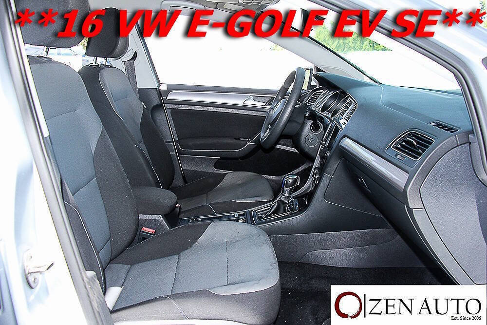 Used 2016 Volkswagen e-Golf SE FWD image 24