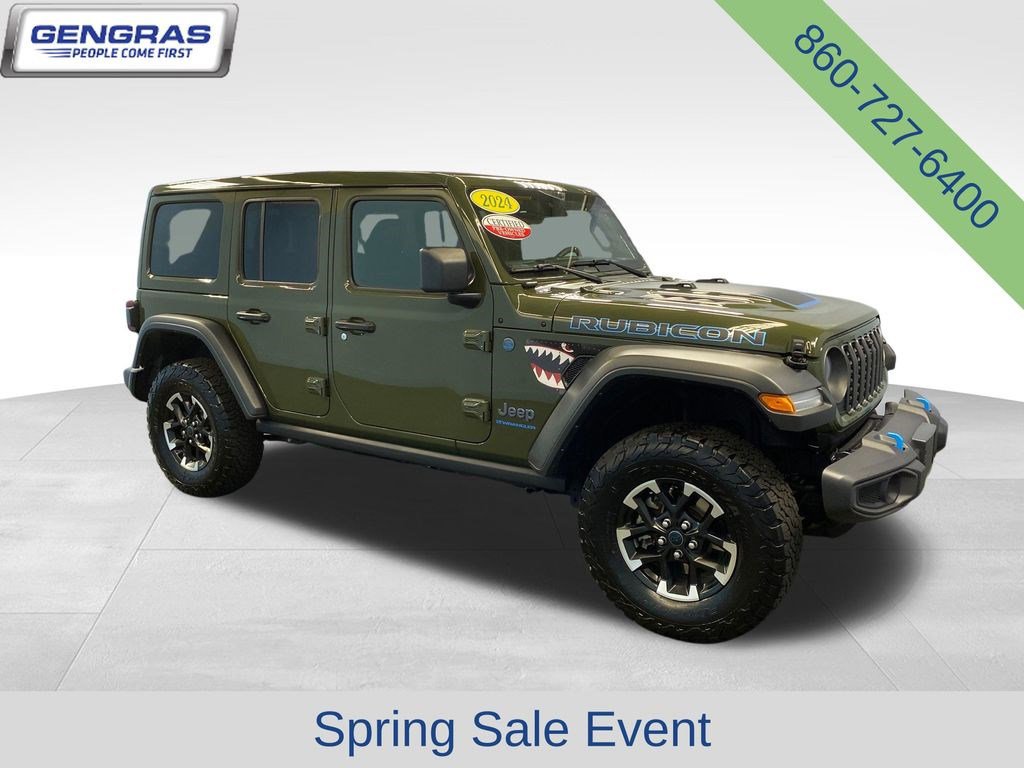 Used 2024 Jeep Wrangler Unlimited Rubicon 4xe w/ Technology Group AWD/4WD image 8