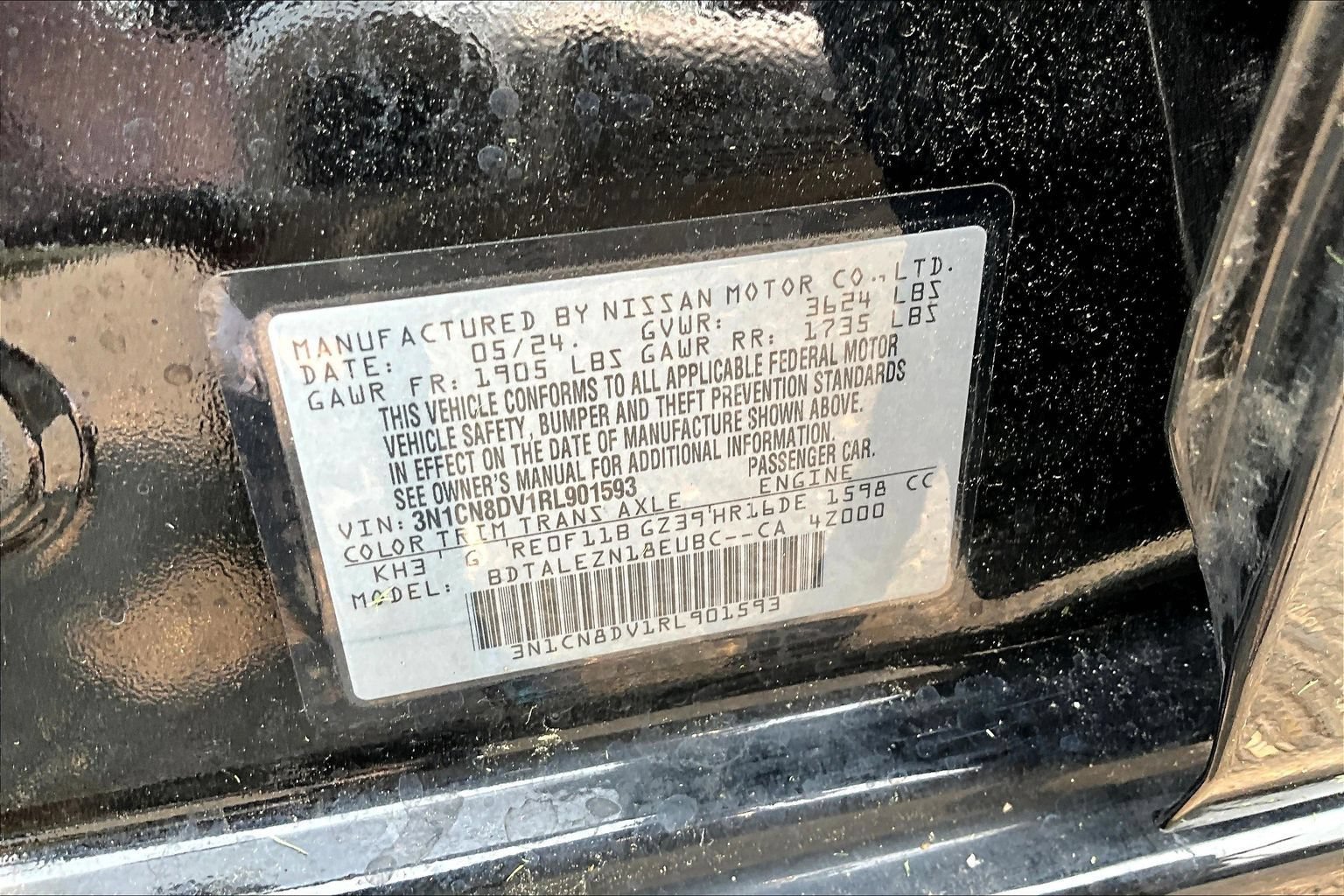 Used 2024 Nissan Versa S w/ S Plus Package FWD image 18