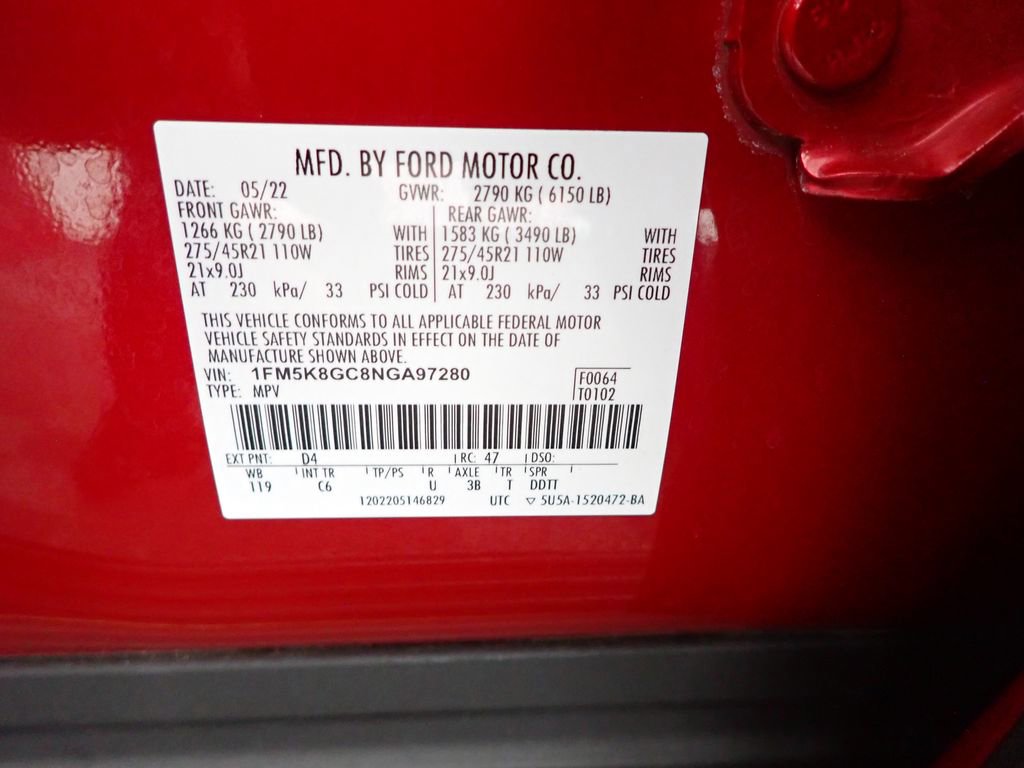 Used 2022 Ford Explorer ST w/ Equipment Group 401A image 44