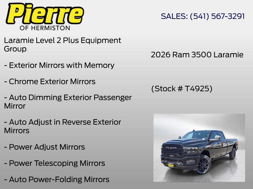 New 2026 RAM 3500 Laramie AWD/4WD image 18