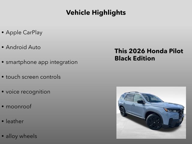 New 2026 Honda Pilot Black Edition image 15