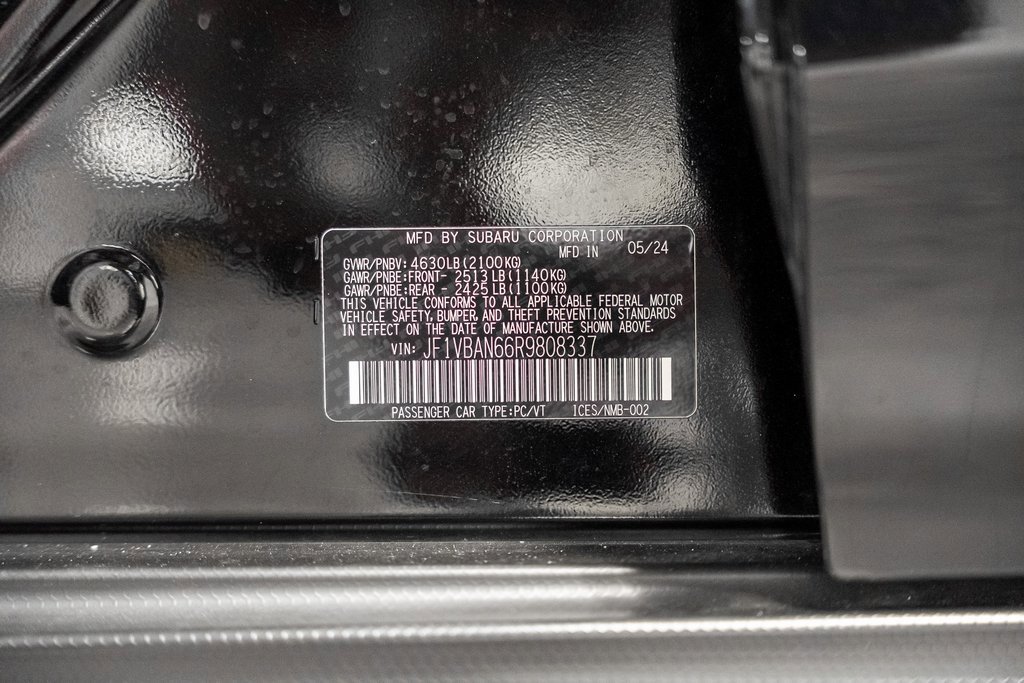 Used 2024 Subaru WRX Limited w/ Popular Package #2A image 63