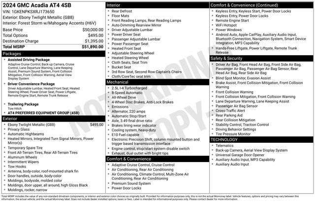 Used 2024 GMC Acadia AT4 image 5