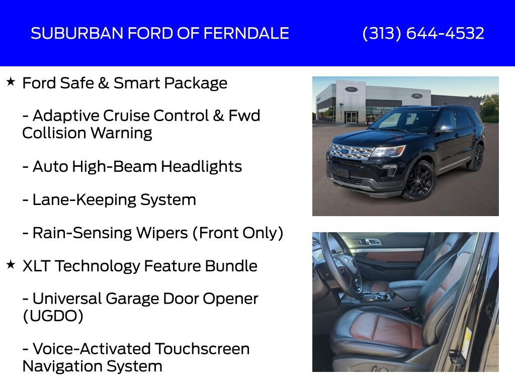 Used 2019 Ford Explorer XLT w/ Equipment Group 202A AWD/4WD image 13