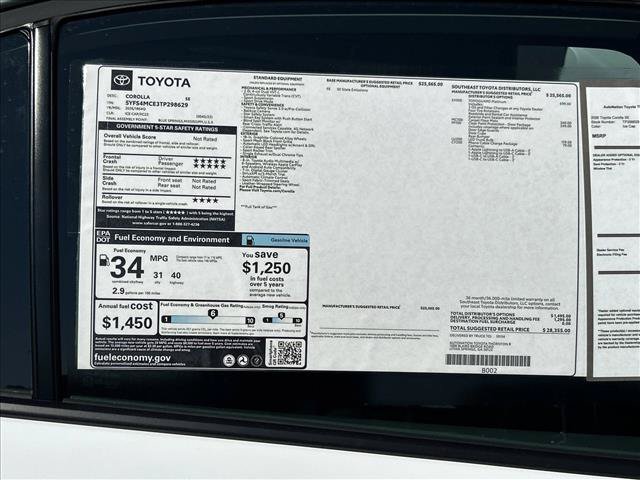 New 2026 Toyota Corolla SE FWD image 21