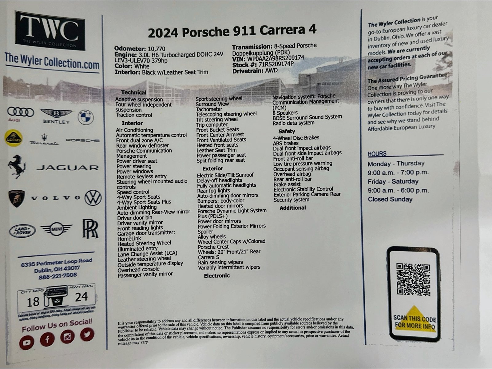 Used 2024 Porsche 911 Carrera 4 AWD/4WD image 45