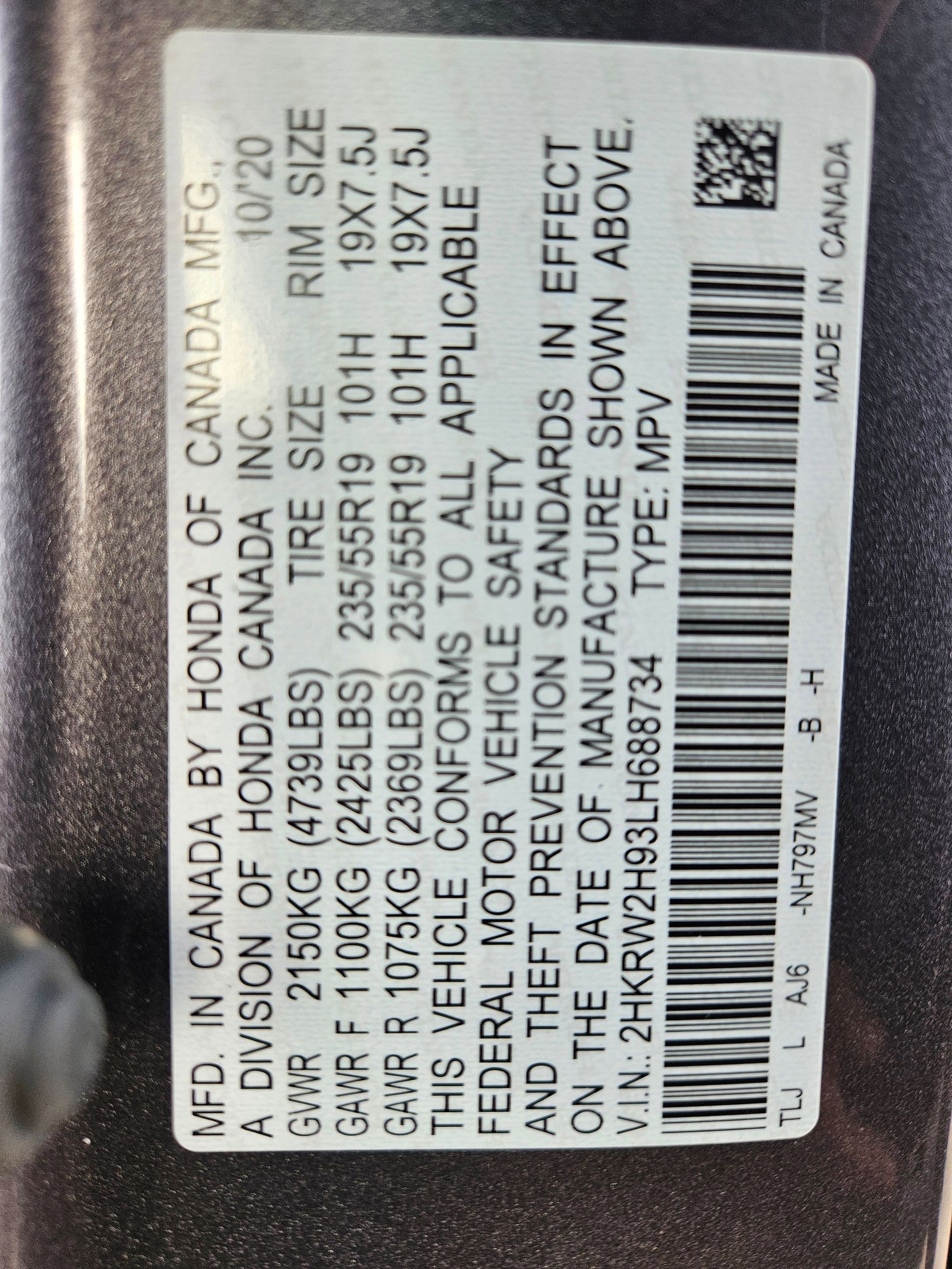 Used 2020 Honda CR-V Touring image 24