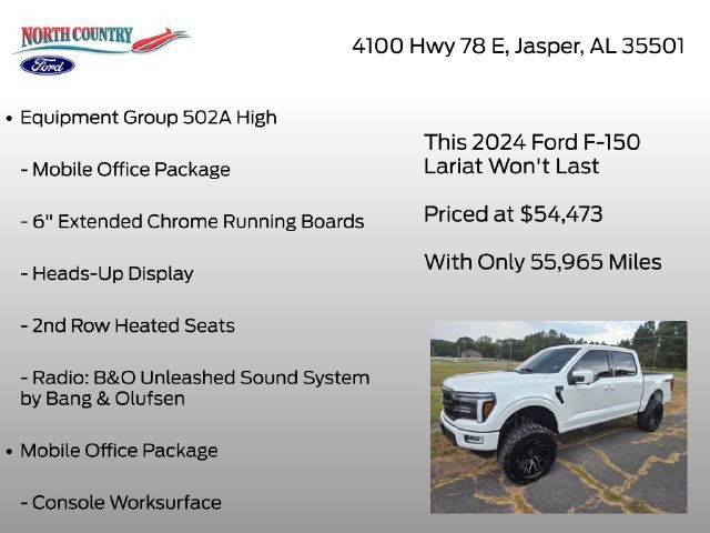 Used 2024 Ford F150 Lariat w/ Equipment Group 502A High AWD/4WD image 8