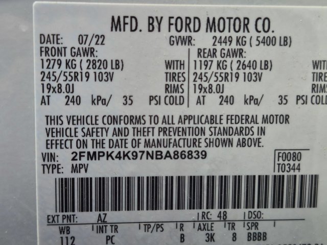 Used 2022 Ford Edge Titanium w/ Equipment Group 301A AWD/4WD image 31