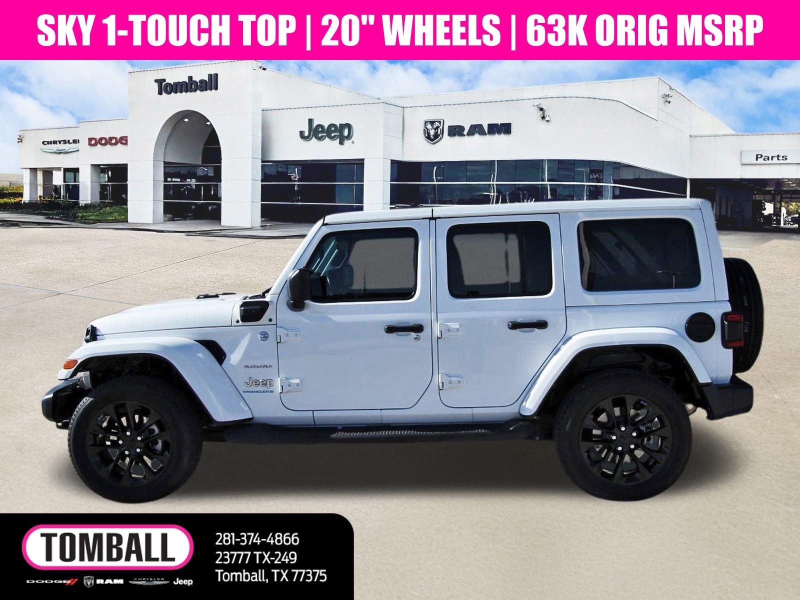 Used 2023 Jeep Wrangler Sahara 4xe w/ Cold Weather Group image 4