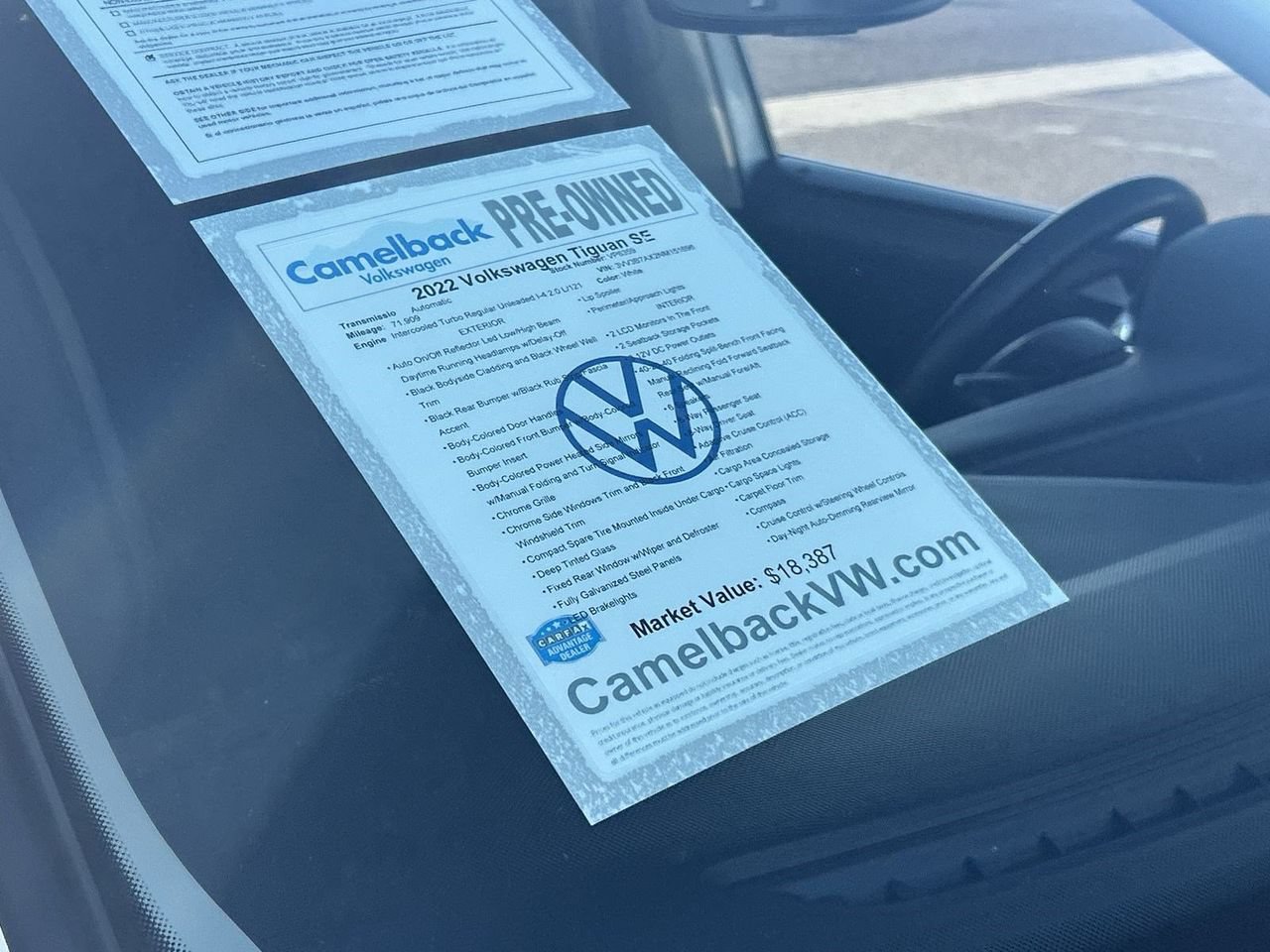Used 2022 Volkswagen Tiguan SE FWD image 6