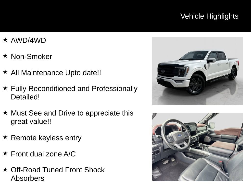 Certified 2023 Ford F150 Lariat w/ Equipment Group 502A High image 26