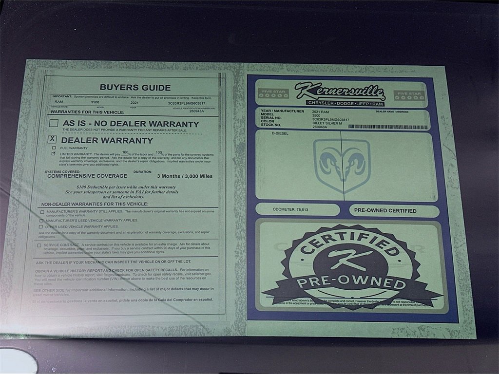 Used 2021 RAM 3500 Limited image 38