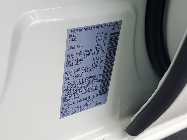 Used 2024 Nissan Frontier SV w/ Technology Package image 22