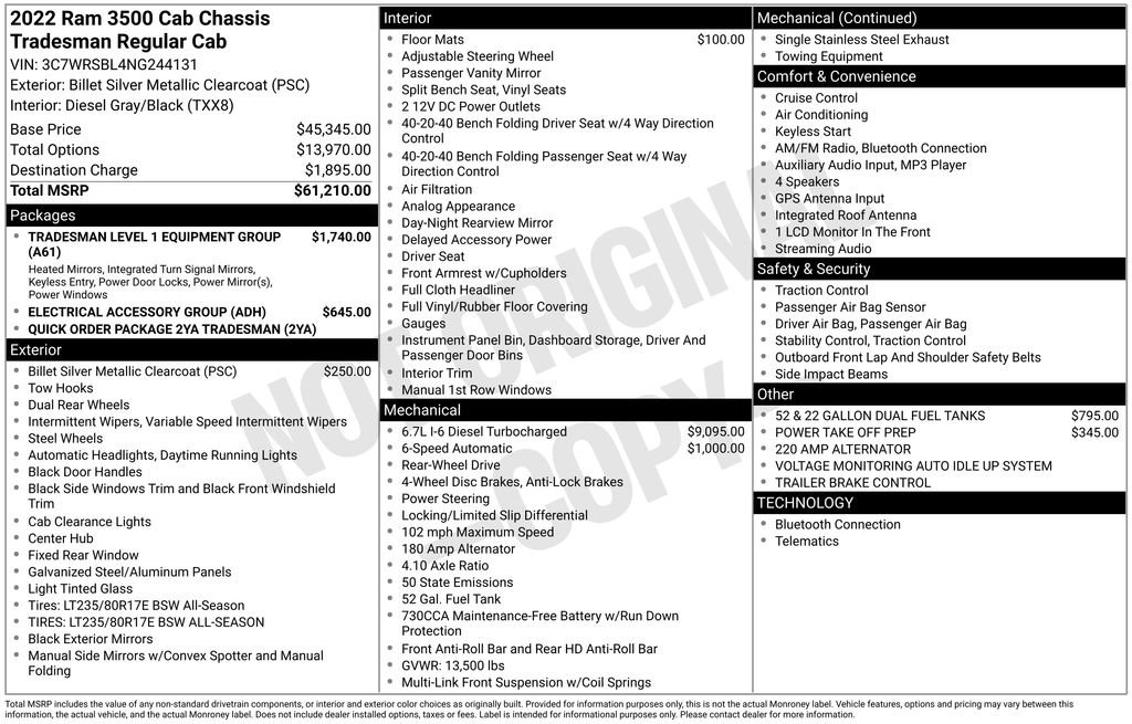 Used 2022 RAM 3500 Tradesman image 15