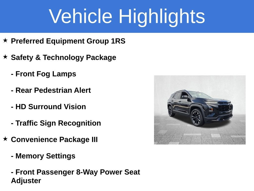 Certified 2025 Chevrolet Equinox RS w/ Safety and Technology Package FWD image 4