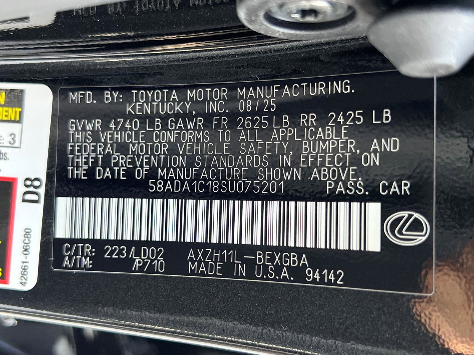 New 2025 Lexus ES 300h w/ Premium Package image 27