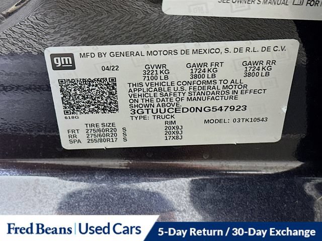 Used 2022 GMC Sierra 1500 Elevation w/ Elevation Premium Package AWD/4WD image 39