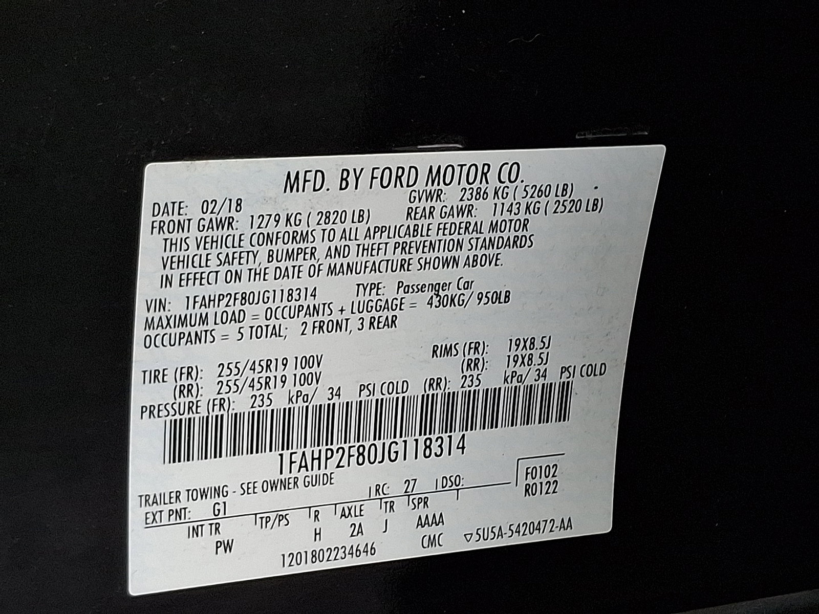 Used 2018 Ford Taurus Limited image 27