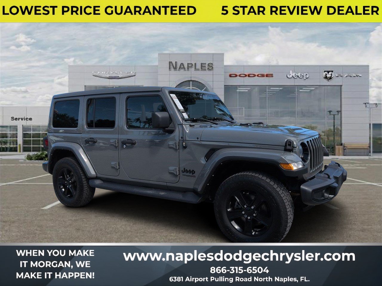 Used 2021 Jeep Wrangler Unlimited Sahara AWD/4WD image 1