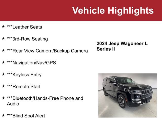 Used 2024 Jeep Wagoneer L Series II w/ Flexible Seating Group image 2