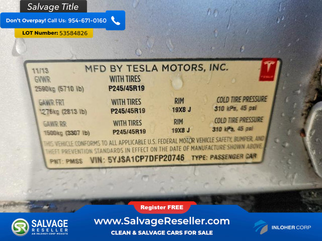 Used 2013 Tesla Model S Performance RWD image 16