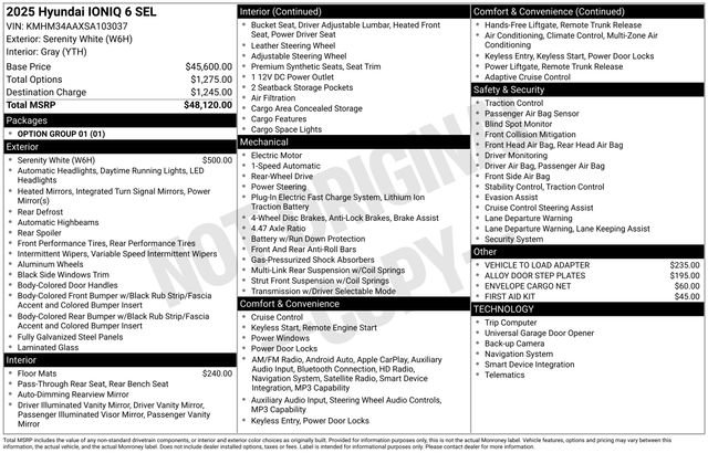 New 2025 Hyundai Ioniq 6 SEL image 22