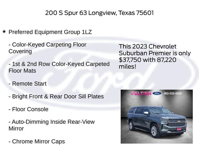 Used 2023 Chevrolet Suburban Premier RWD image 10