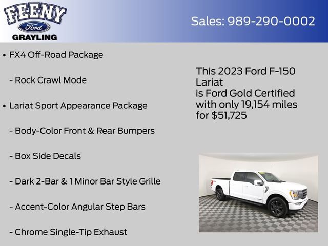 Certified 2023 Ford F150 Lariat w/ FX4 Off-Road Package image 18