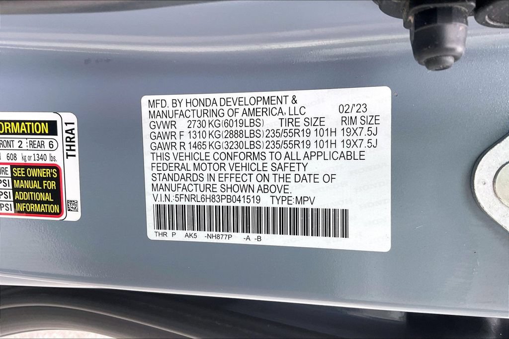 Used 2023 Honda Odyssey Touring image 18