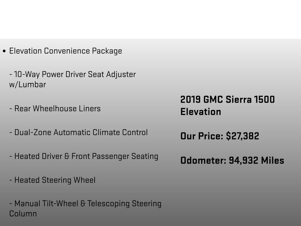 Used 2019 GMC Sierra 1500 Elevation AWD/4WD image 6