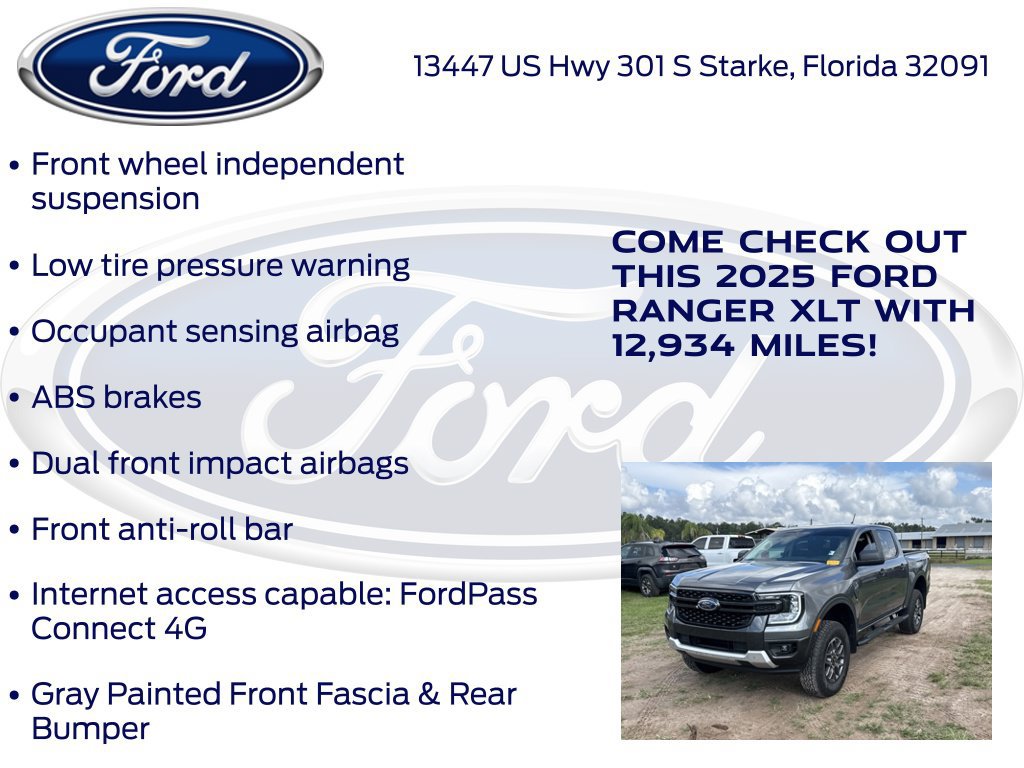 Certified 2025 Ford Ranger XLT w/ Trailer Tow Package RWD image 23
