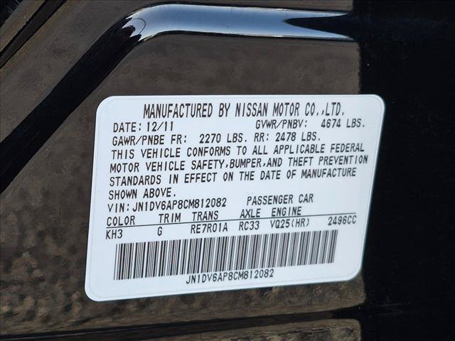 Used 2012 INFINITI G25 Journey RWD image 25