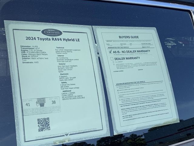 Certified 2024 Toyota RAV4 LE AWD/4WD image 36