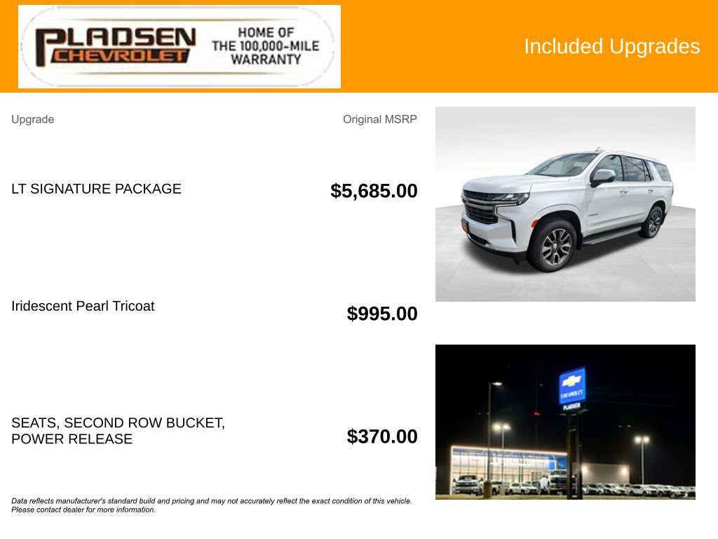 Used 2021 Chevrolet Tahoe LT w/ LT Signature Package AWD/4WD image 14