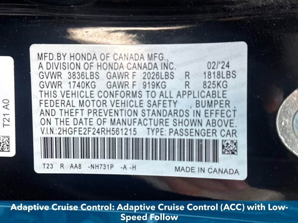 Certified 2024 Honda Civic LX image 20