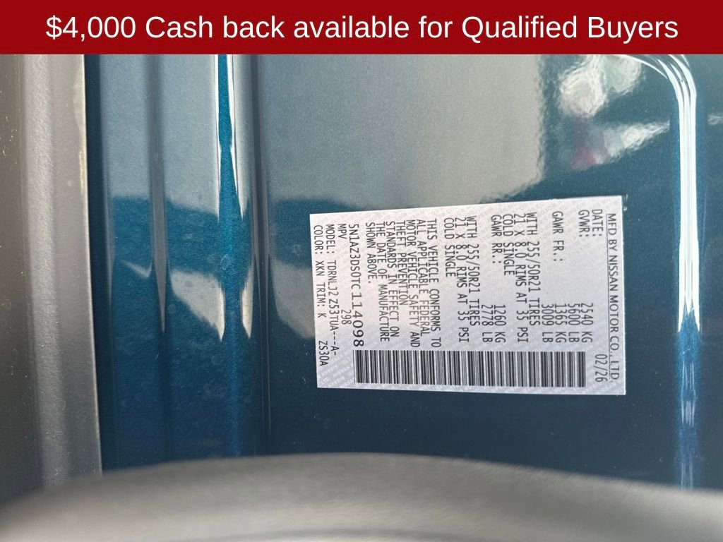 New 2026 Nissan Murano Platinum w/ Cargo Package image 32