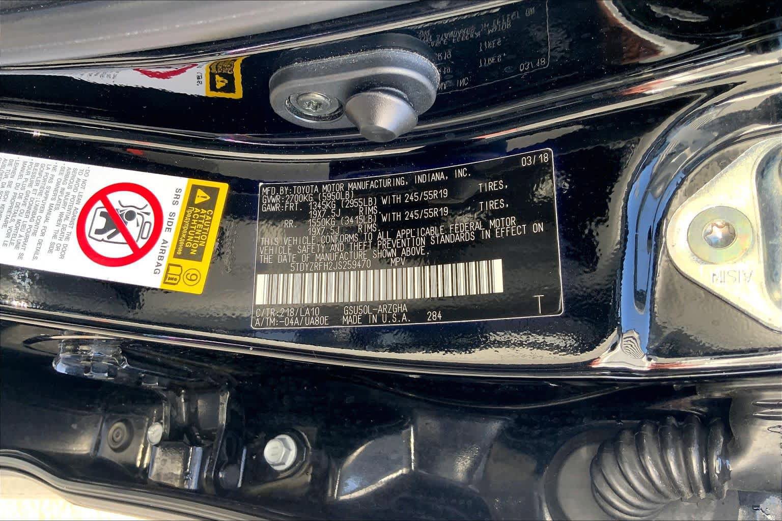 Used 2018 Toyota Highlander Limited FWD image 33