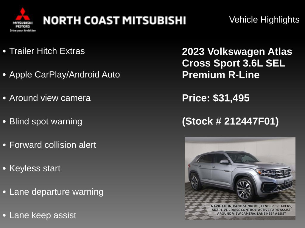 Used 2023 Volkswagen Atlas Cross Sport SEL Premium R-Line AWD/4WD image 2