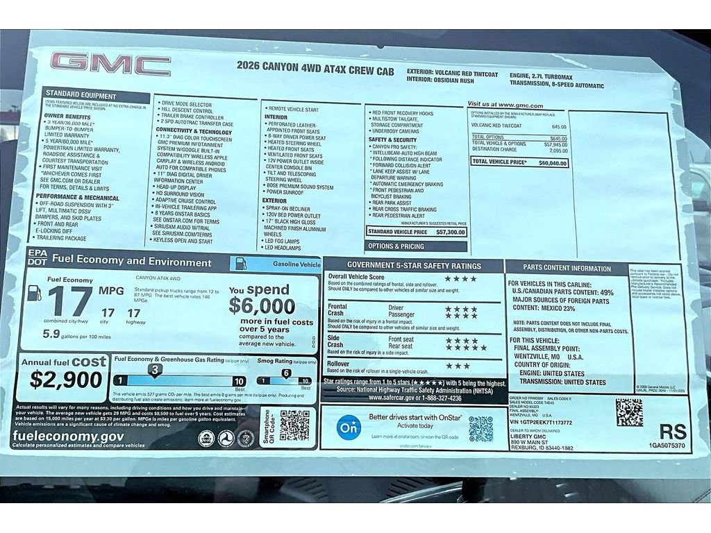 New 2026 GMC Canyon AT4X image 14