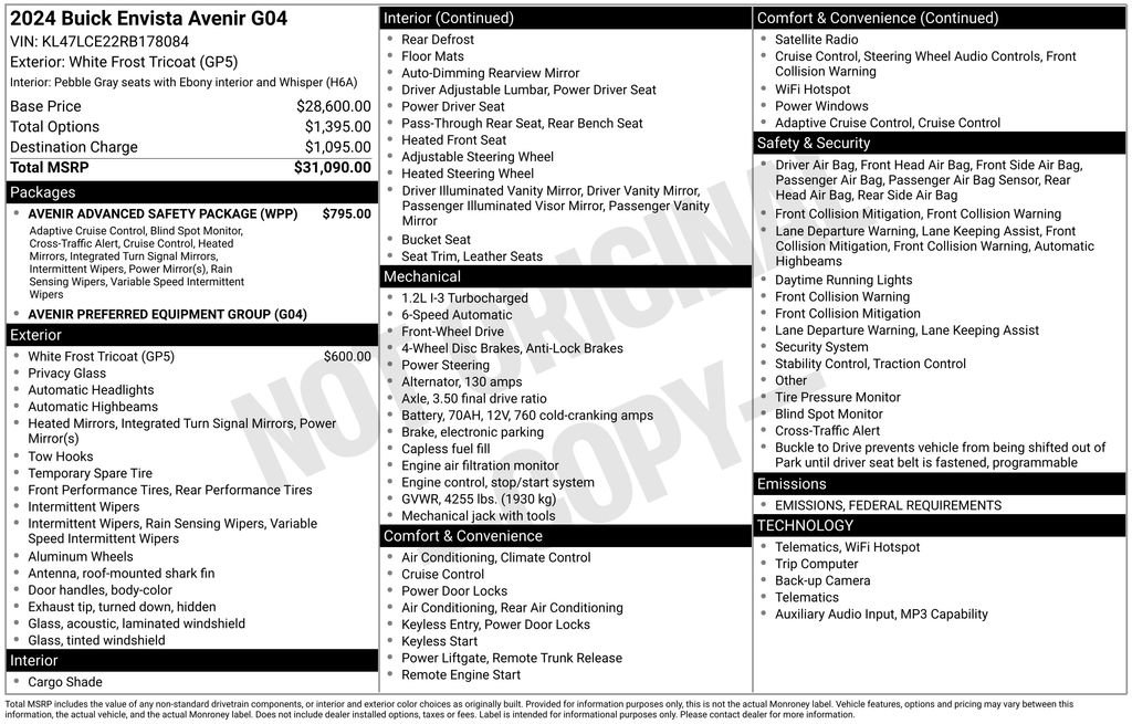 Used 2024 Buick Envista Avenir image 7