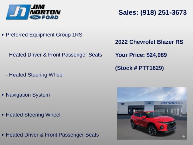 Used 2022 Chevrolet Blazer RS FWD image 8