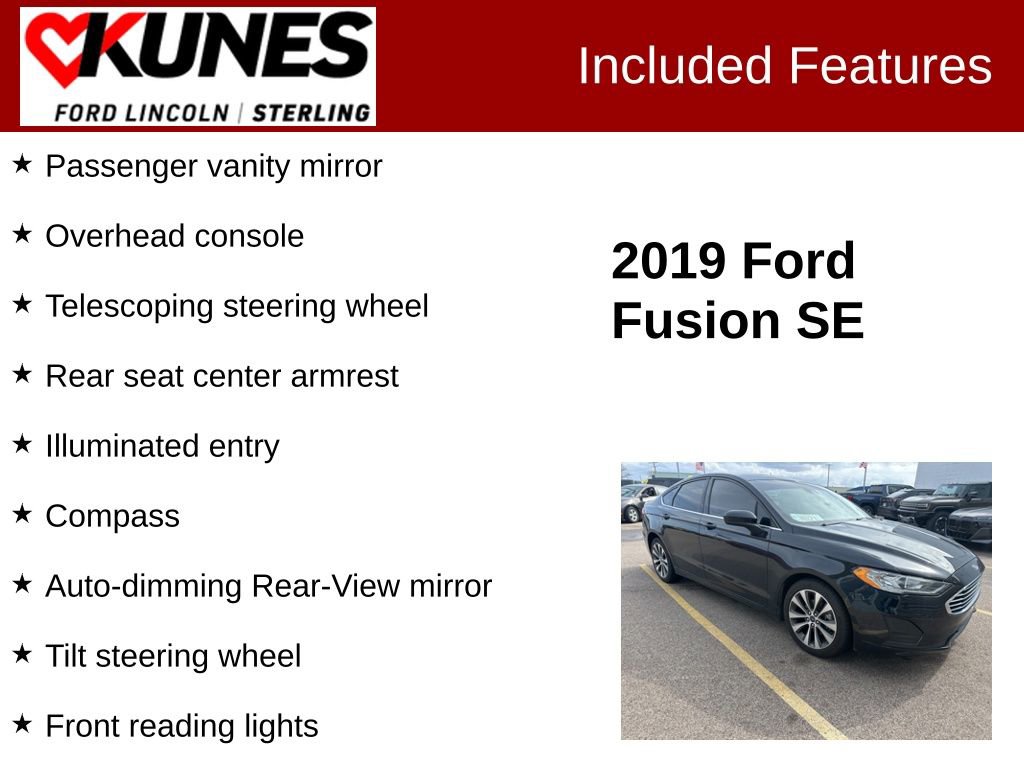 Used 2019 Ford Fusion SE image 3