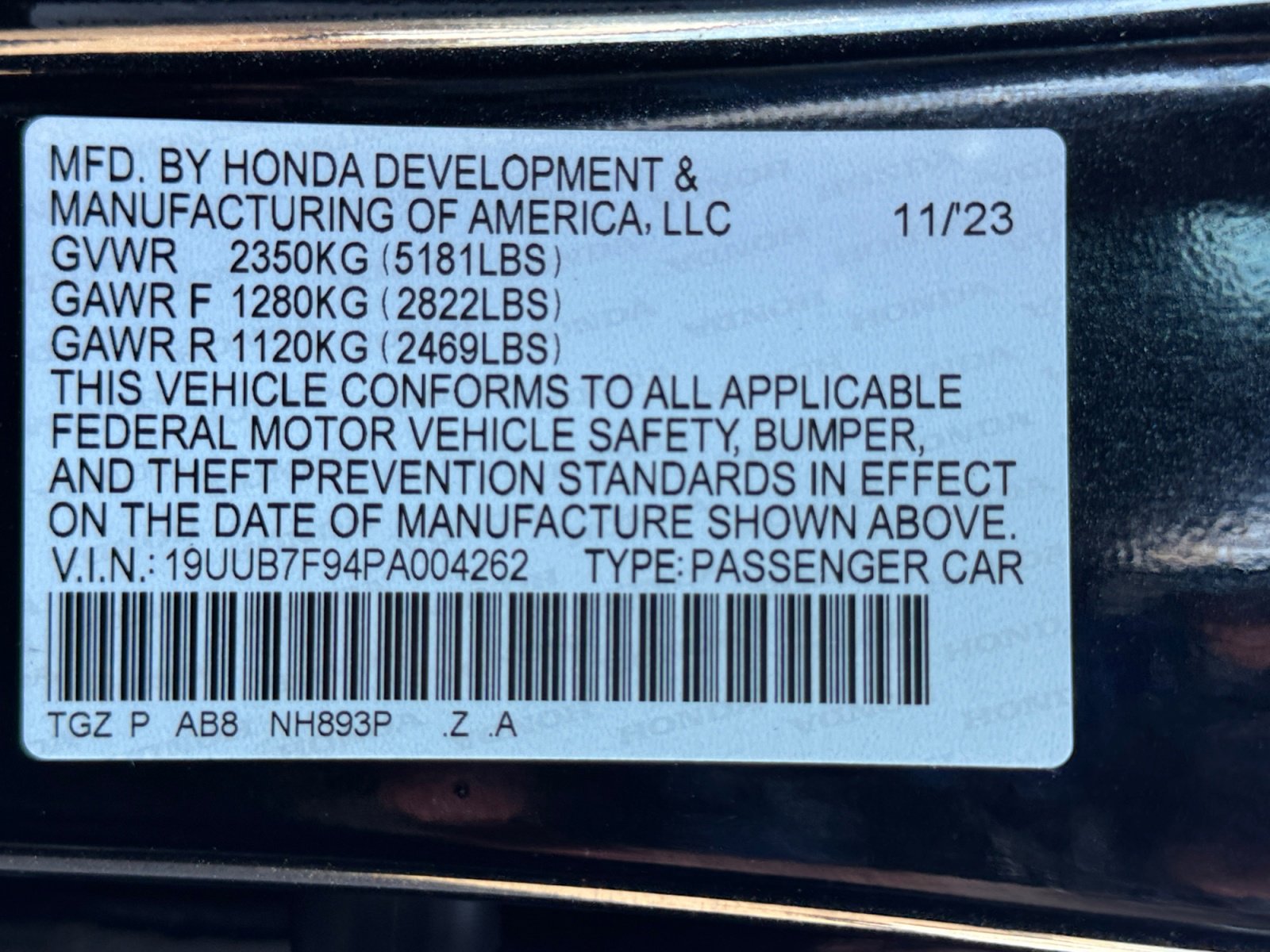 Used 2023 Acura TLX Type S AWD/4WD image 33