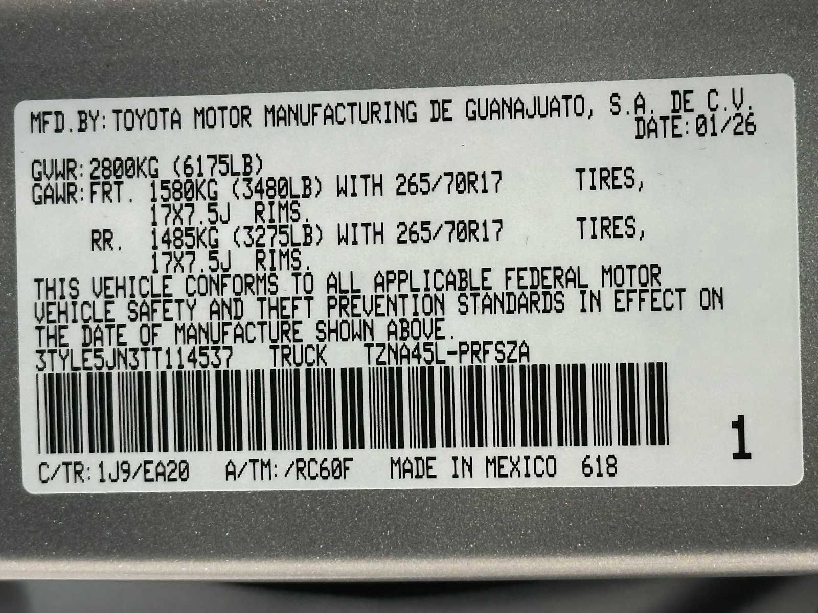 New 2026 Toyota Tacoma TRD Off-Road AWD/4WD image 35