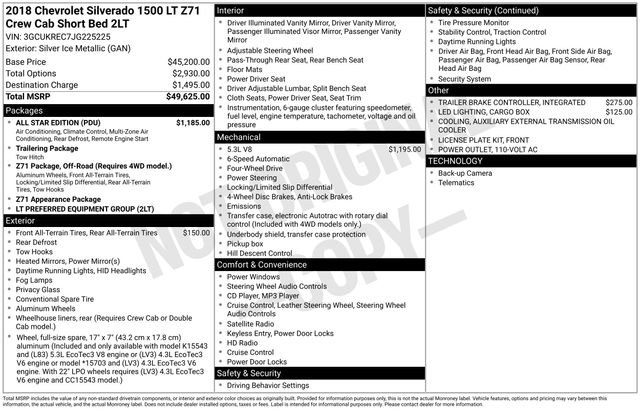 Used 2018 Chevrolet Silverado 1500 LT w/ All Star Edition image 7